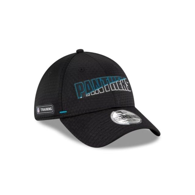 Carolina Panthers Gorra | New Era NFL Official Summer Sideline 39thirty Stretch Fit Cap Mexico - Azules